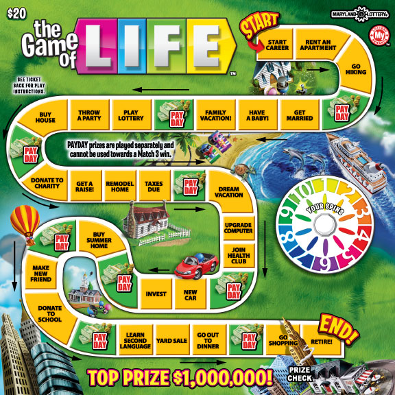 Pennsylvania Lottery - Fast Play - THE GAME OF LIFE