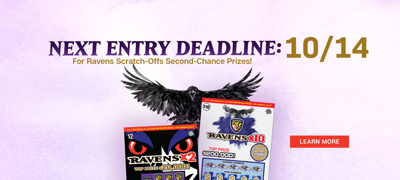 Next Ravens Entry Deadline is 10/14