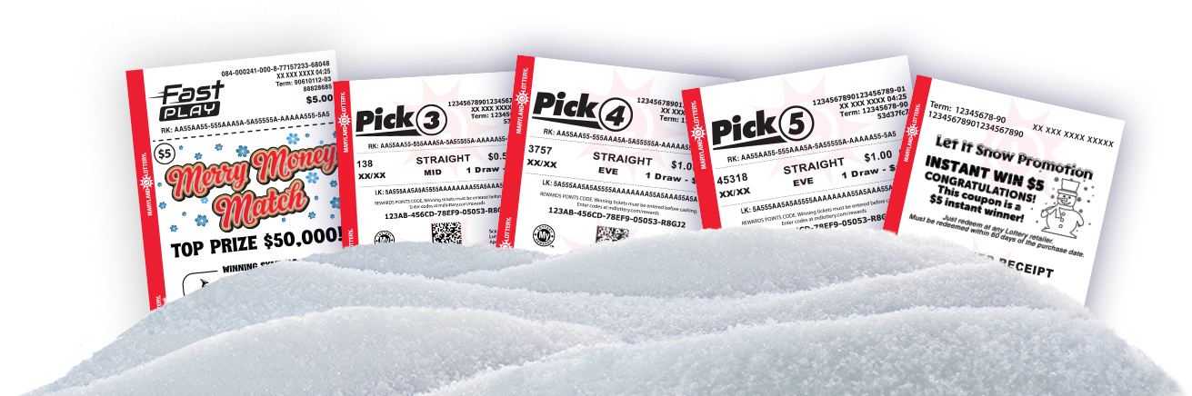 ticket slips in snowbank